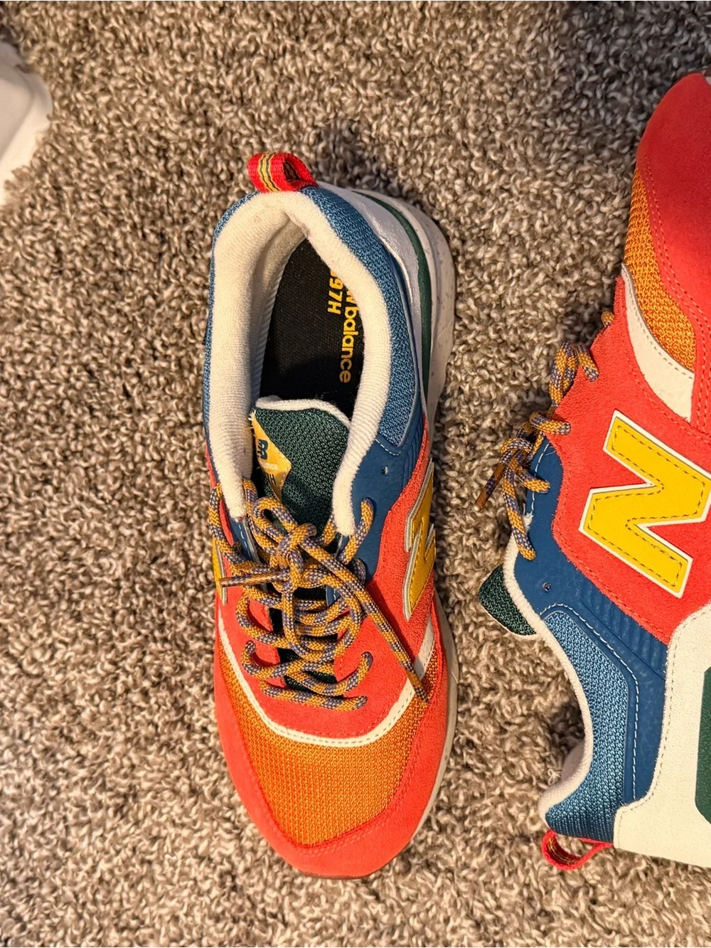 997H New Balance Orange, Yellow & Blue Multicolor Sneakers